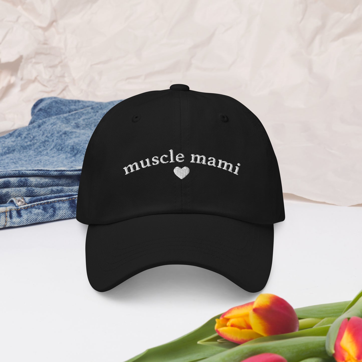 Muscle Mami Embroidered Dad Hat