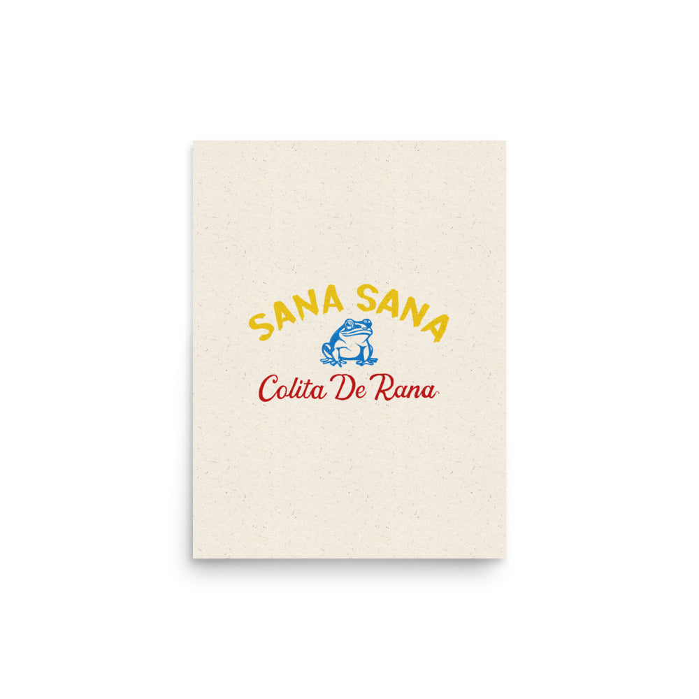 Sana Sana Colita de Rana Retro Art Print