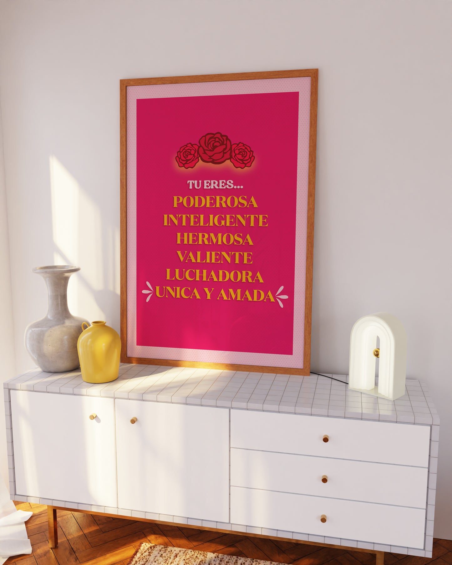 TU ERES AFFIRMATIONS: Latina Digital Print Wall Art