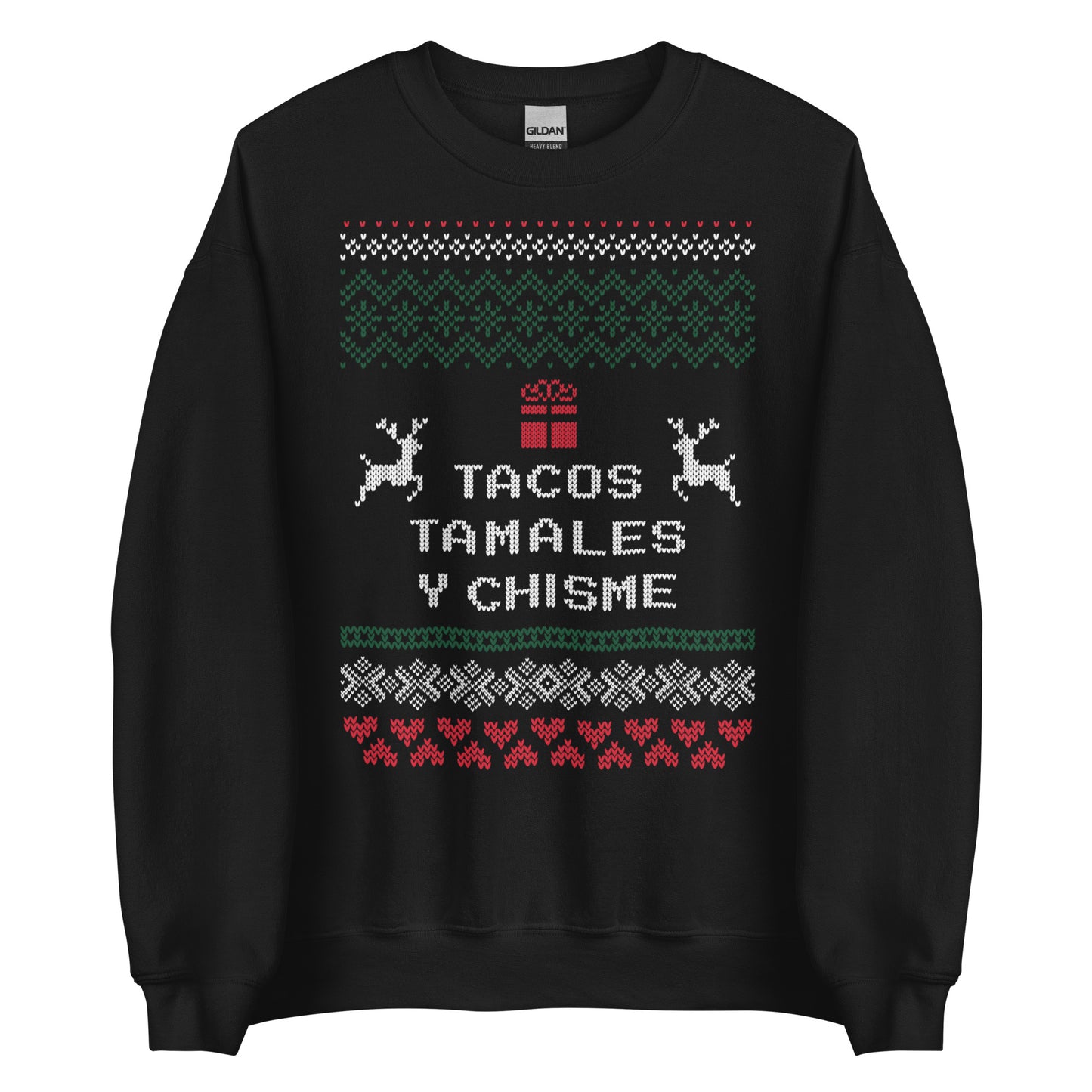 Tacos, Tamales y Chisme Ugly Christmas Sweater