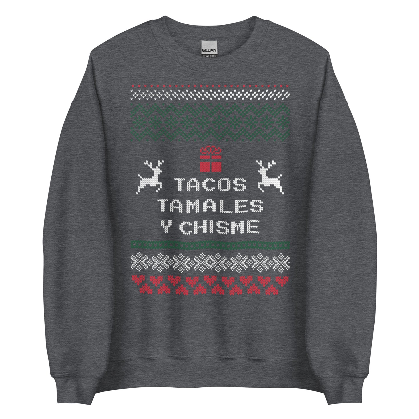 Tacos, Tamales y Chisme Ugly Christmas Sweater