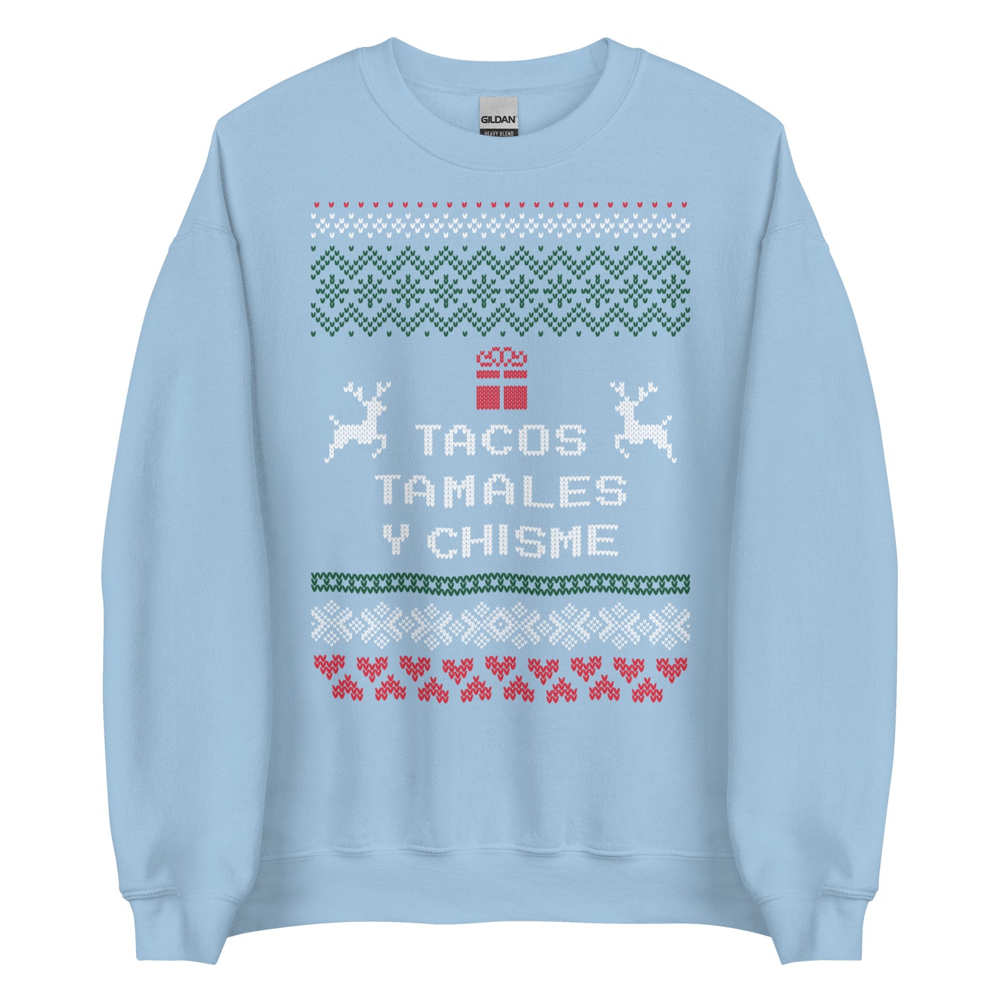 Tacos, Tamales y Chisme Ugly Christmas Sweater