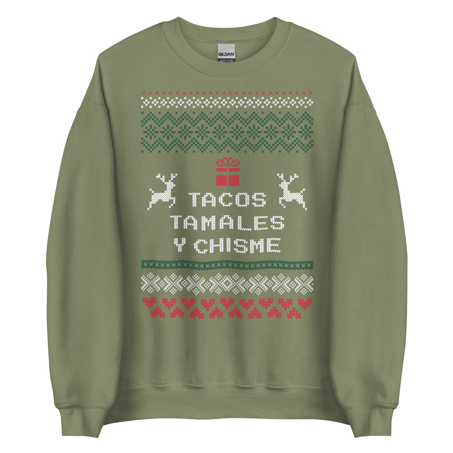 Tacos, Tamales y Chisme Ugly Christmas Sweater