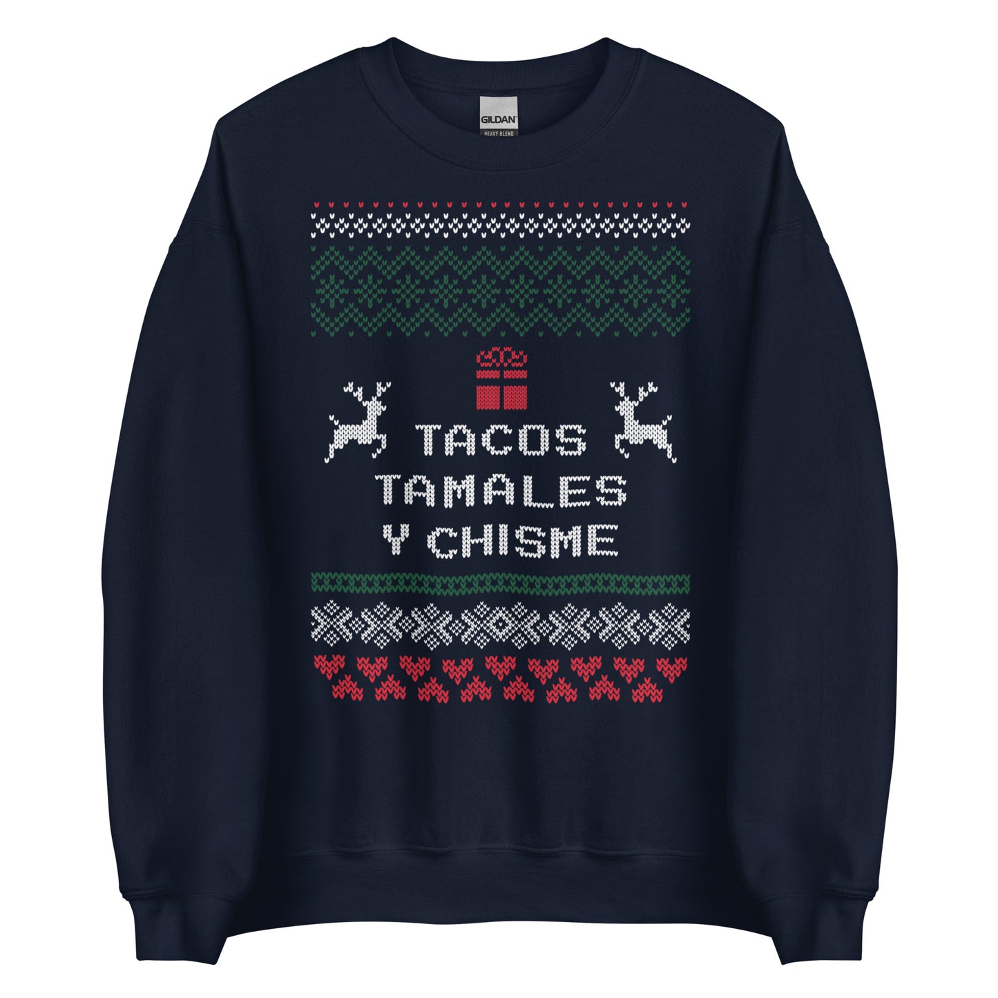 Tacos, Tamales y Chisme Ugly Christmas Sweater