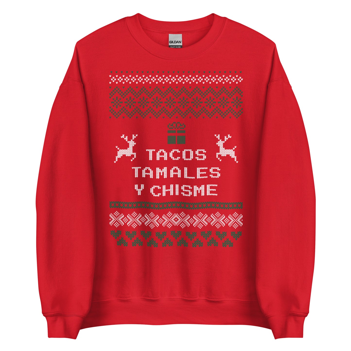 Tacos, Tamales y Chisme Ugly Christmas Sweater