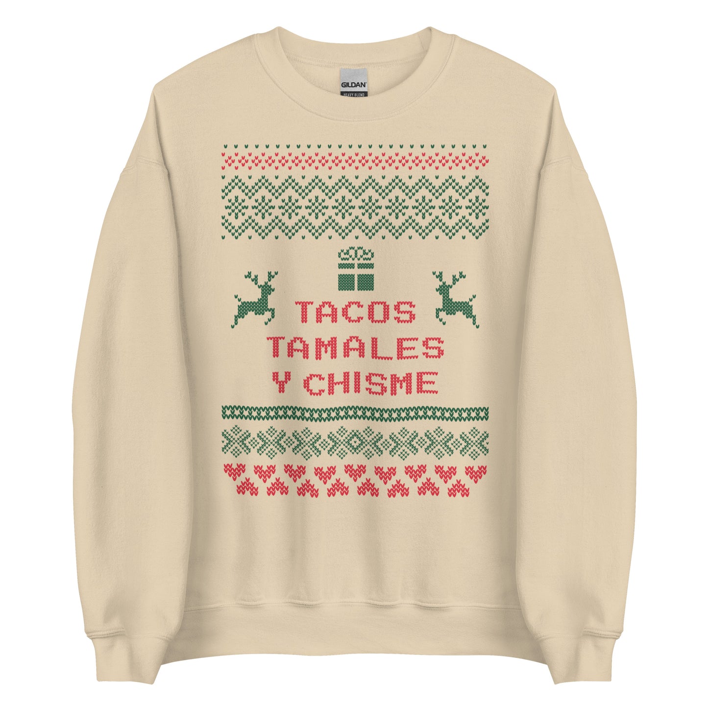 Tacos, Tamales y Chisme Ugly Christmas Sweater