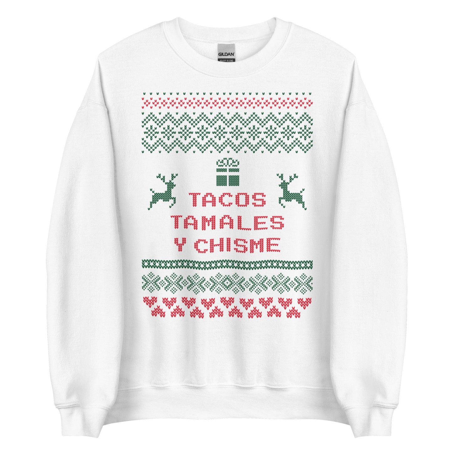 Tacos, Tamales y Chisme Ugly Christmas Sweater